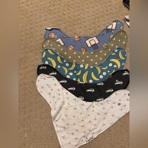 Copper Pearl Kids' Patterned Bandana Bib Set